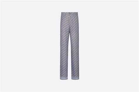 dior oblique pant|Dior Oblique Pajama Pants Brown Silk Twill .